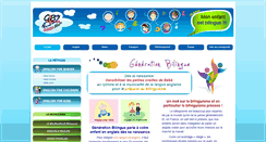 Desktop Screenshot of generationbilingue.com